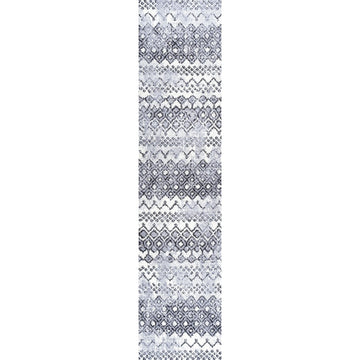 Azmar Moroccan Geometric Distressed Area Rug
